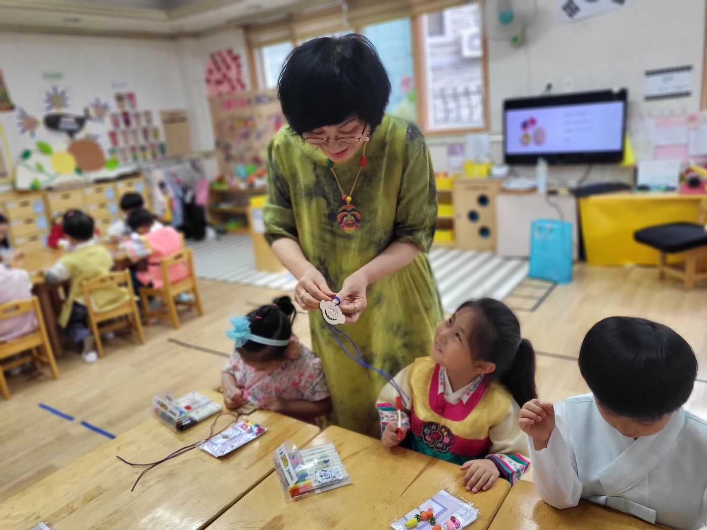 세시문화와 함께-탈목걸이만들기